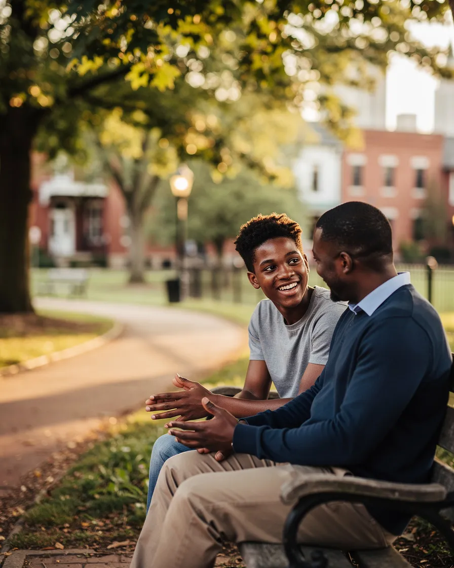 A hopeful young person, symbolizing the possibility a mentor helps them see